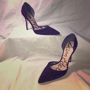 Sam Edelman plum suede heels